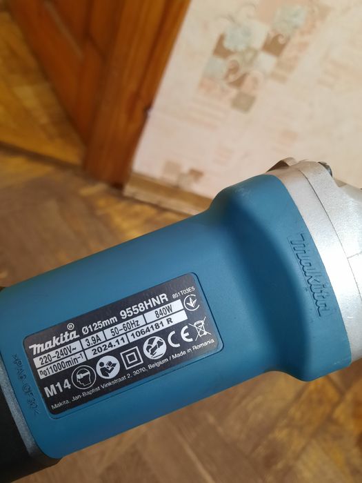Плавний пуск,оригінал(2024)!!Болгарка Makita 9558HNR,840вт,круг 125мм