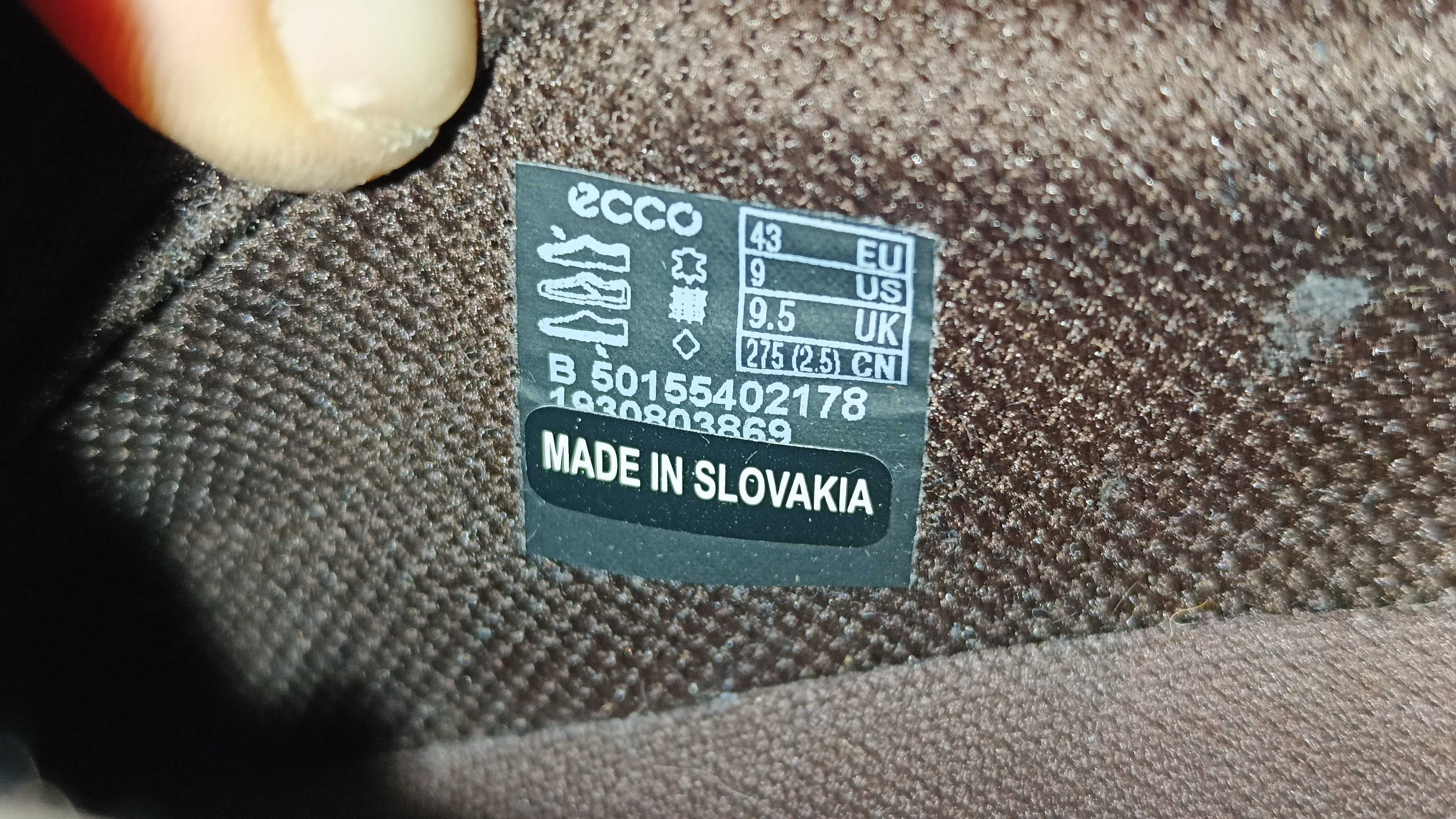 Męskie mokasyny ECCO BYWAY SLIP-ON r.43 skóra stan bardzo dobry
