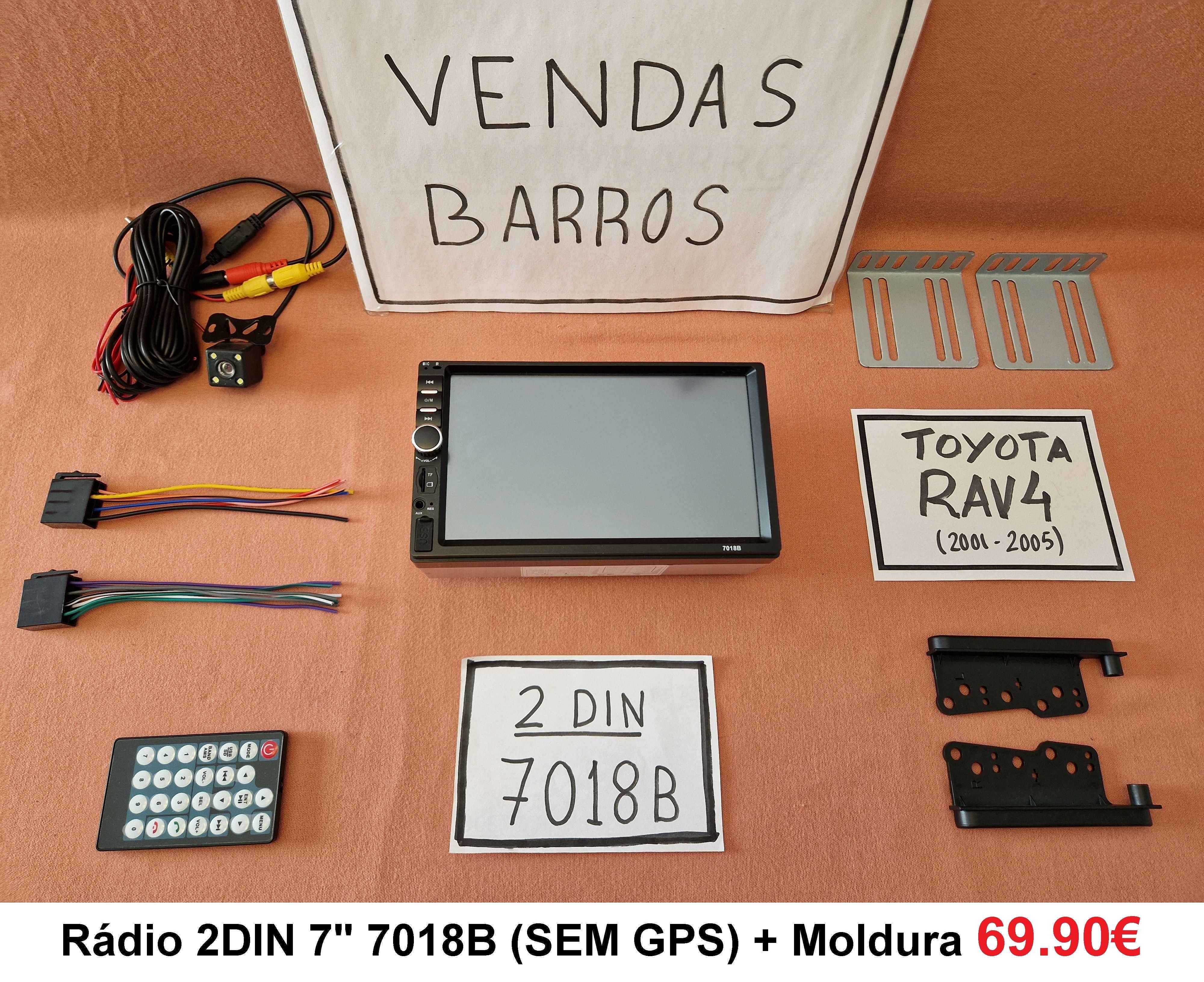 (NOVO) Rádio 2DIN Toyota • RAV4 • (1994 a 2012) • Android GPS