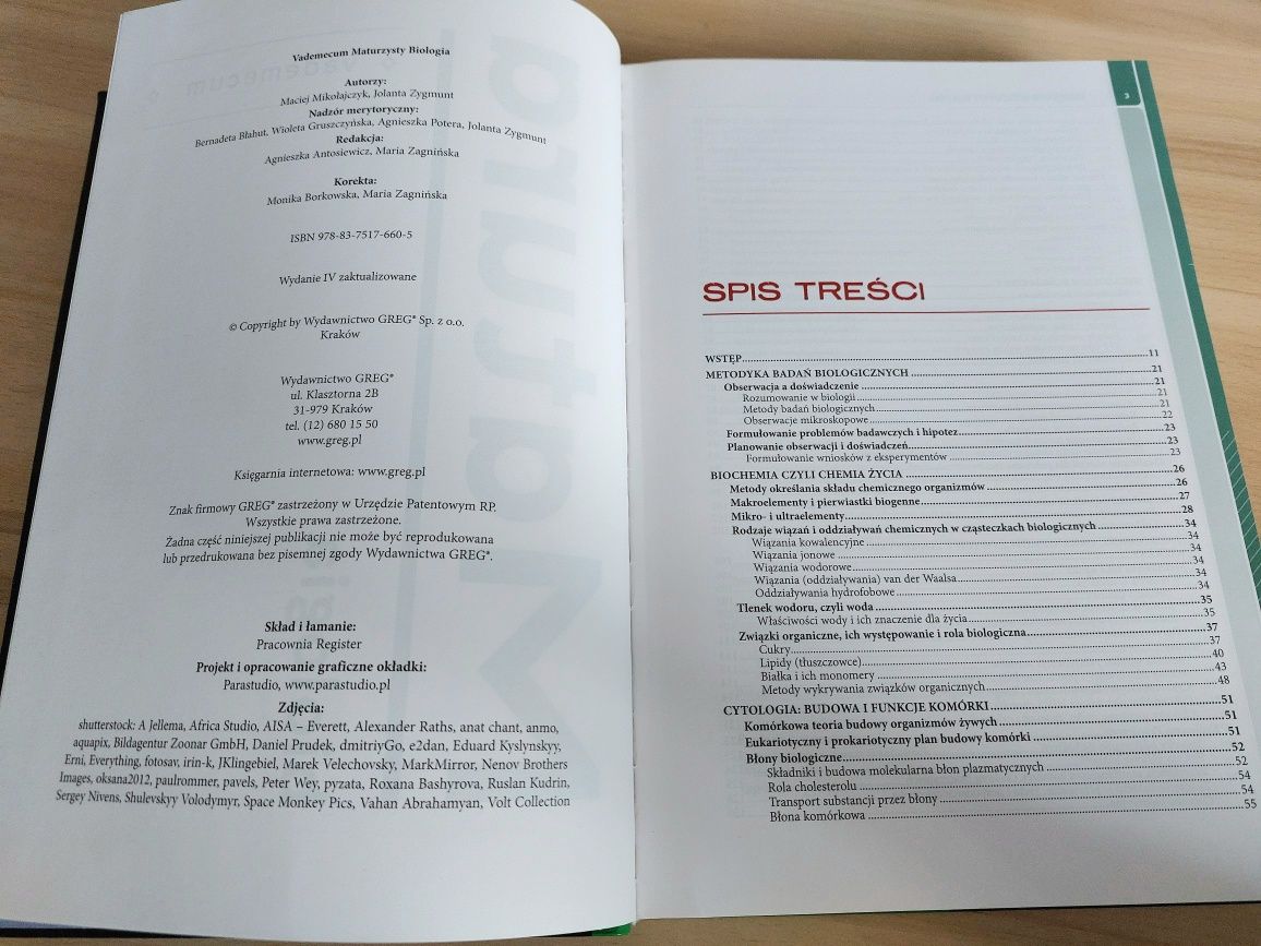 Vademecum Biologia matura Greg