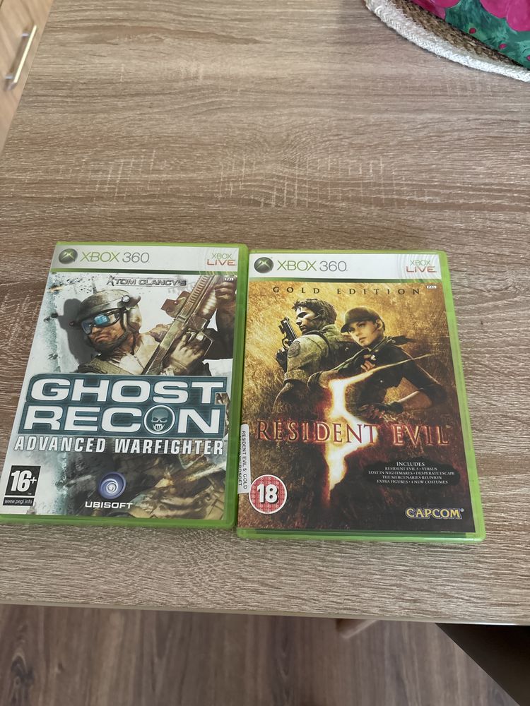 Resident Evil 5 Gold i Ghost Recon Xbox 360