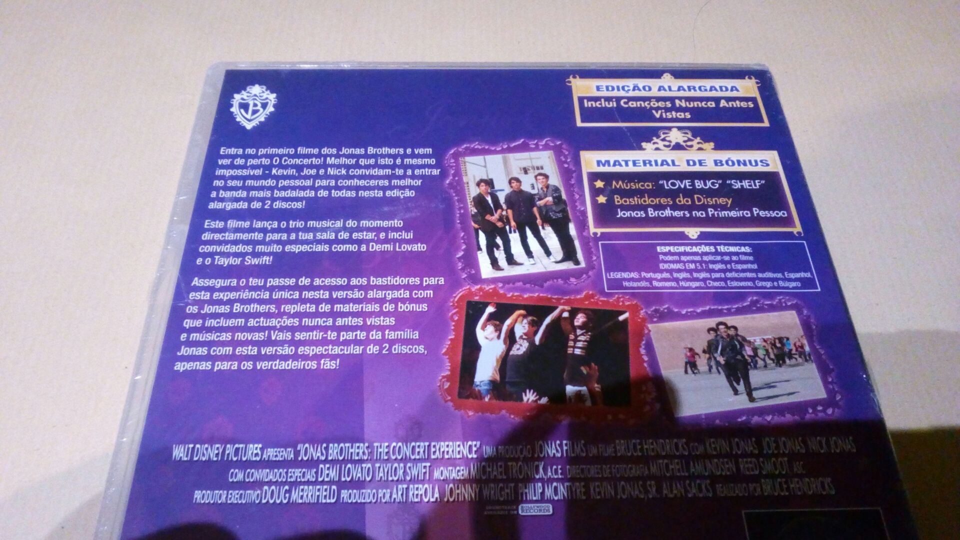 3 CD e 2 DVD dos Jonas Brothers: artigos novos e Selados
