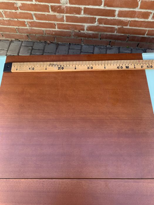 Стол обеденный стеклянный+дерево, раздвижной продам