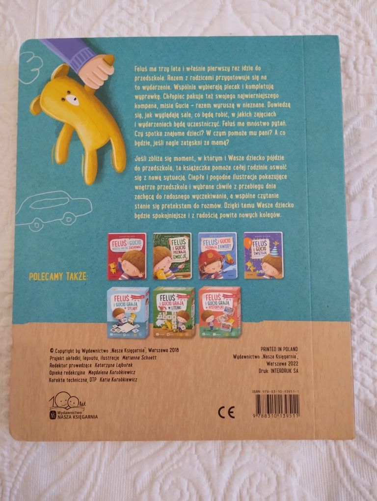 Książka dla dzieci Feluś i Gucio idą do przedszkola