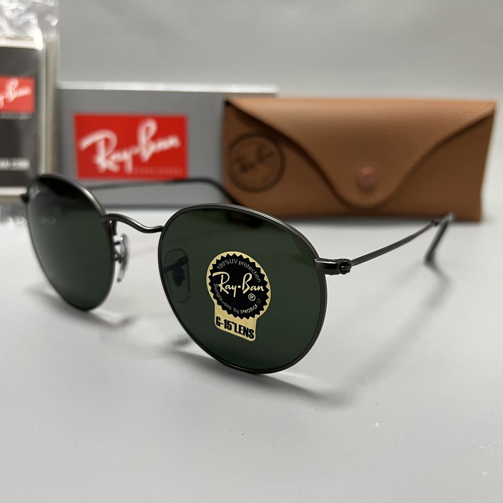 Ray Ban Round Black оригинал новые солнцезащитные очки (NEW) (UNISEX)