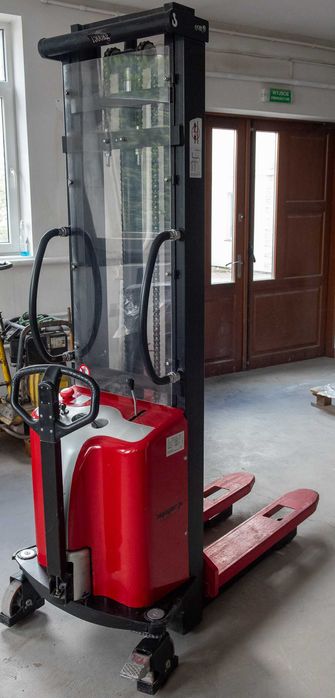 wózek podnośnikowy półelektryczny SPM1535 paleciak 1500kg 3,5m stanBDB