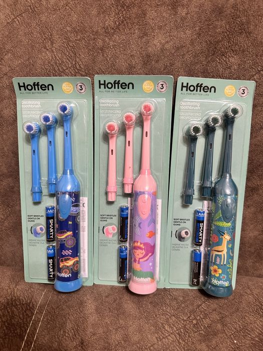 Зубна електрична щітка дитяча з насадками hoffen