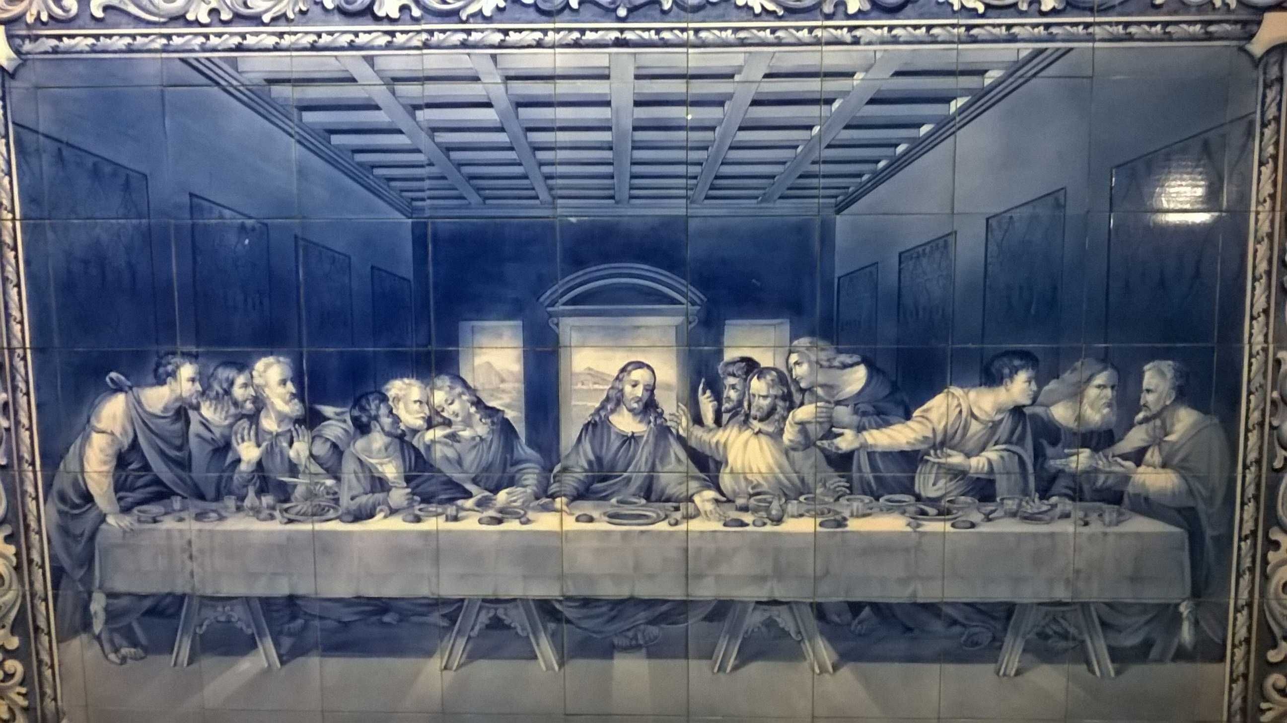 Painel Azulejos " Ultima Ceia" - Fáb. Aleluia