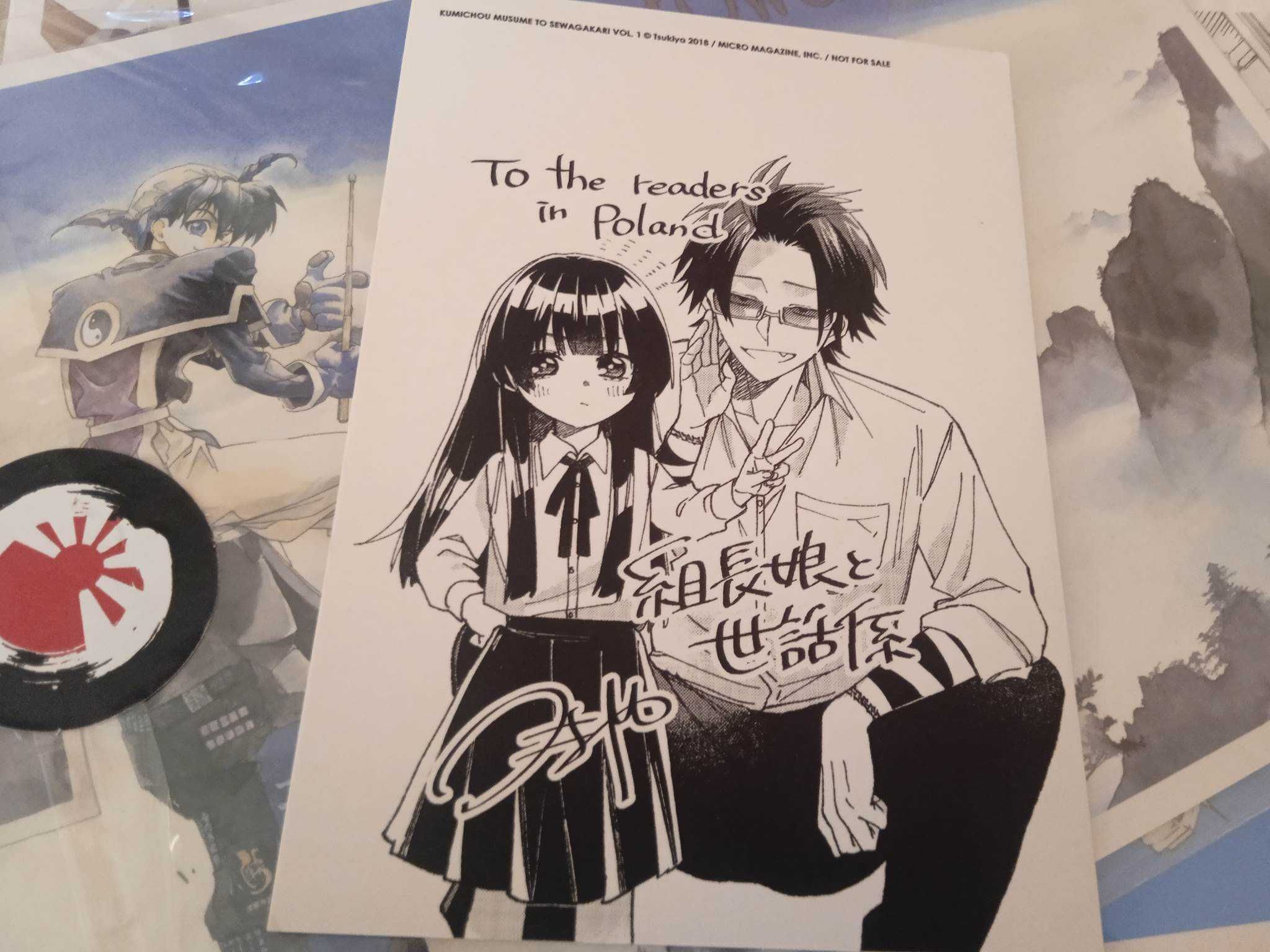 Specjalna pocztówka dla fanów od autorki "Kiedy Yakuze Zostaje Niańką"