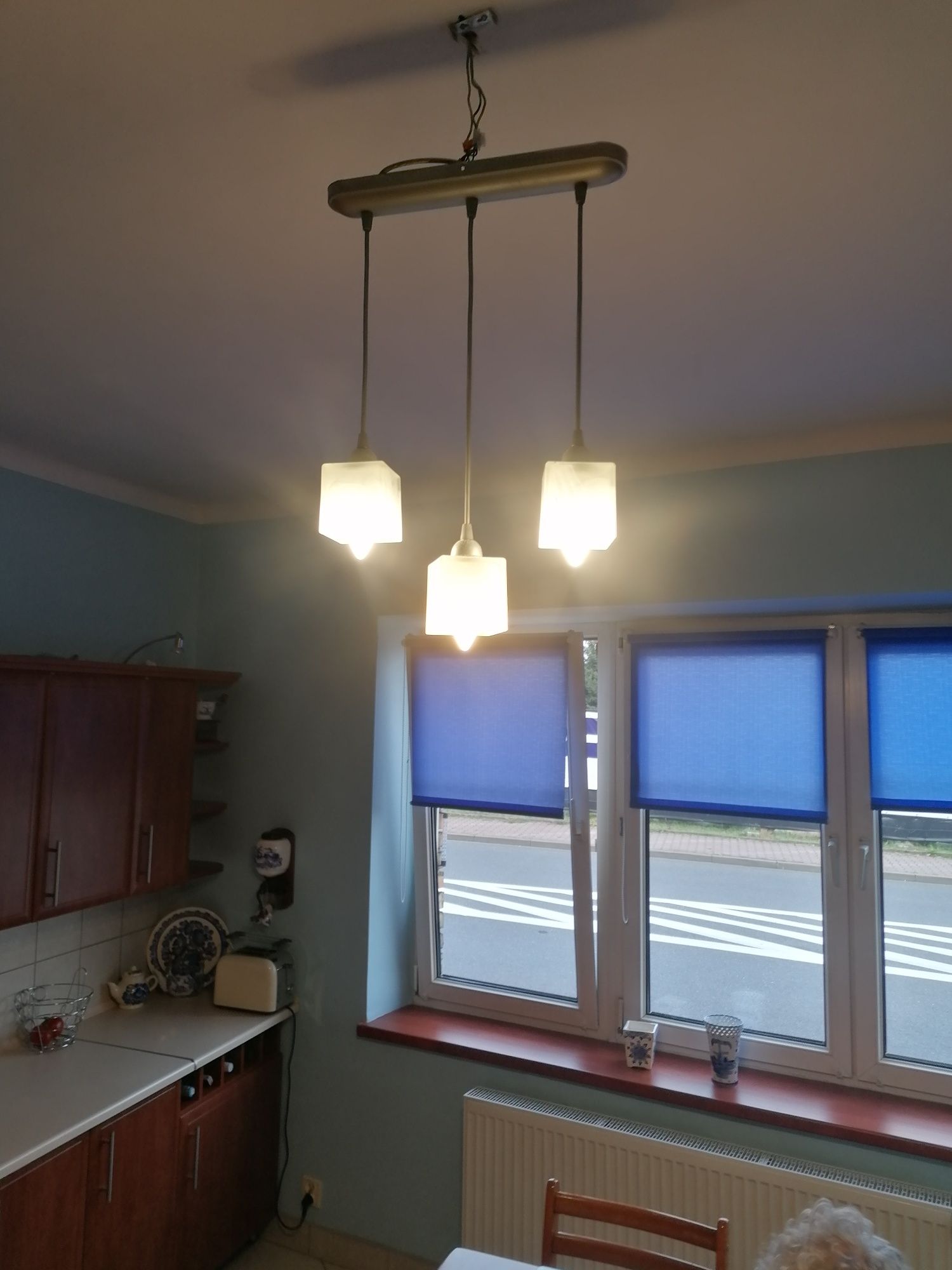 Lampa sufitowa, vintage PRL