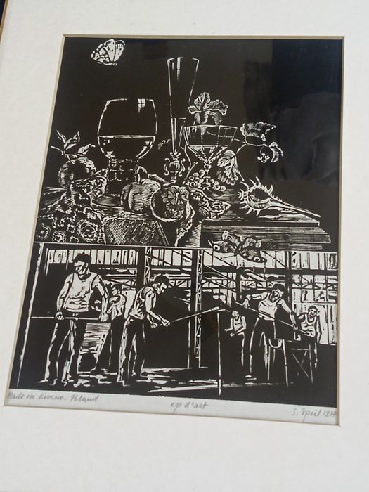 Grafika ( drzeworyt) Stefan Speil