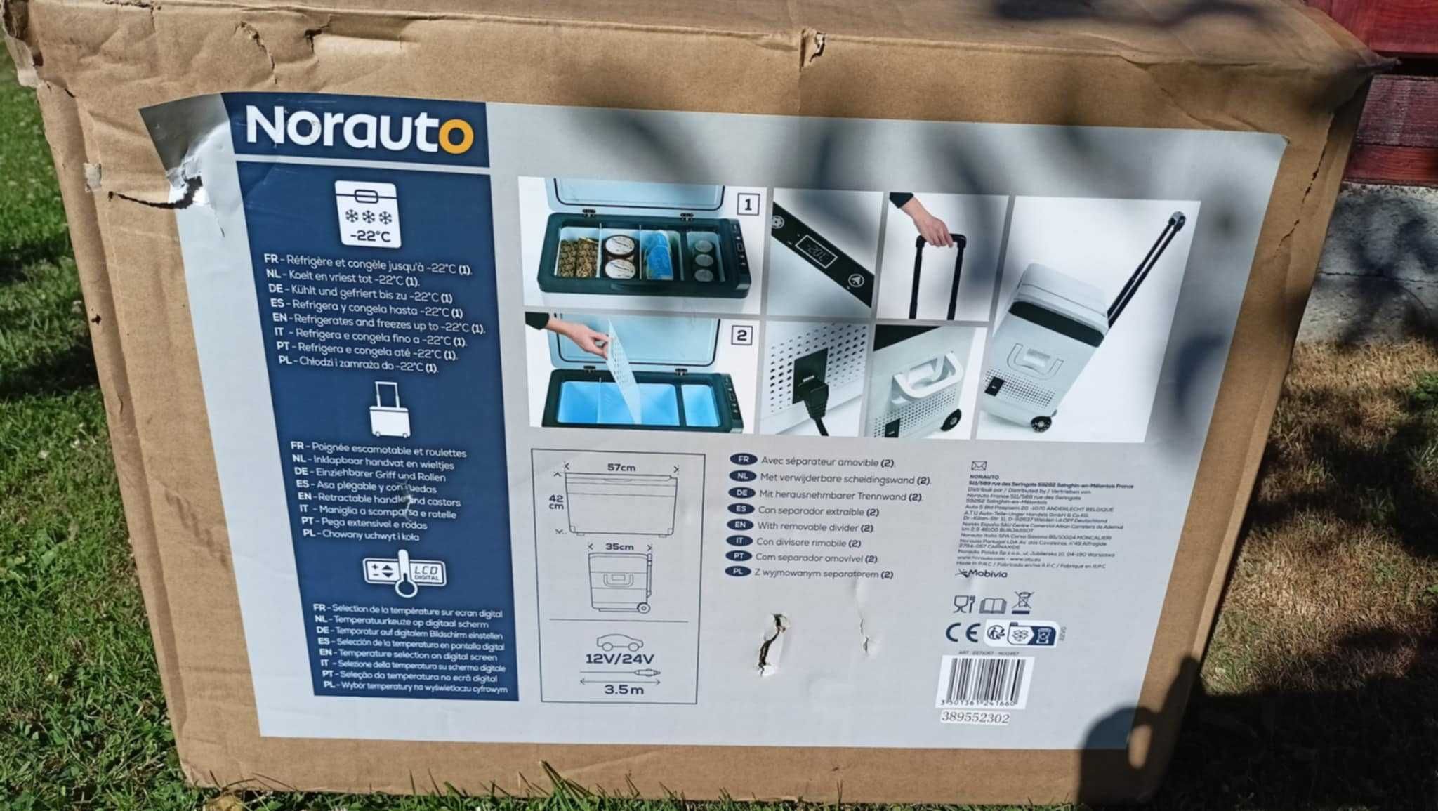 Lodówka kompresorowa do auta Norauto 28L 12-24V nowa