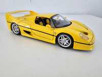 Ferrari f50 w skali 1/18 żółte  shell maisto