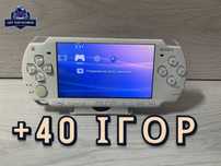 Sony PSP Slim 2008 White 32GB + 40 Ігор встановлено гарний стан