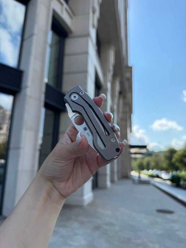 Ніж Spyderco PITS 2 Slipit Knife Matte Titanium Satin M398 C269TIP