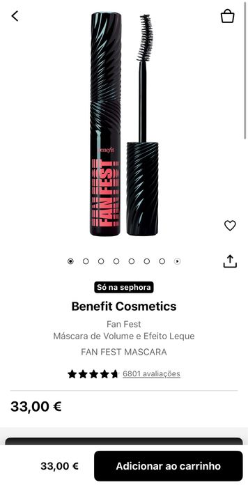 Conjunto 2 Máscaras Benefit & Sephora – PORTES INCLUÍDOS