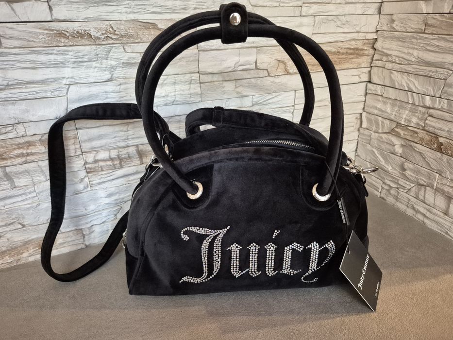 Torebka Damska Juicy Couture Czarna Welurowa