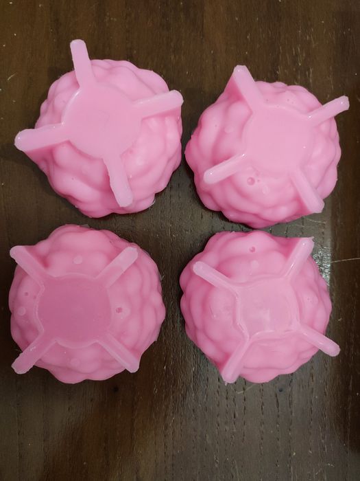 4 moldes silicone Peónia - velas