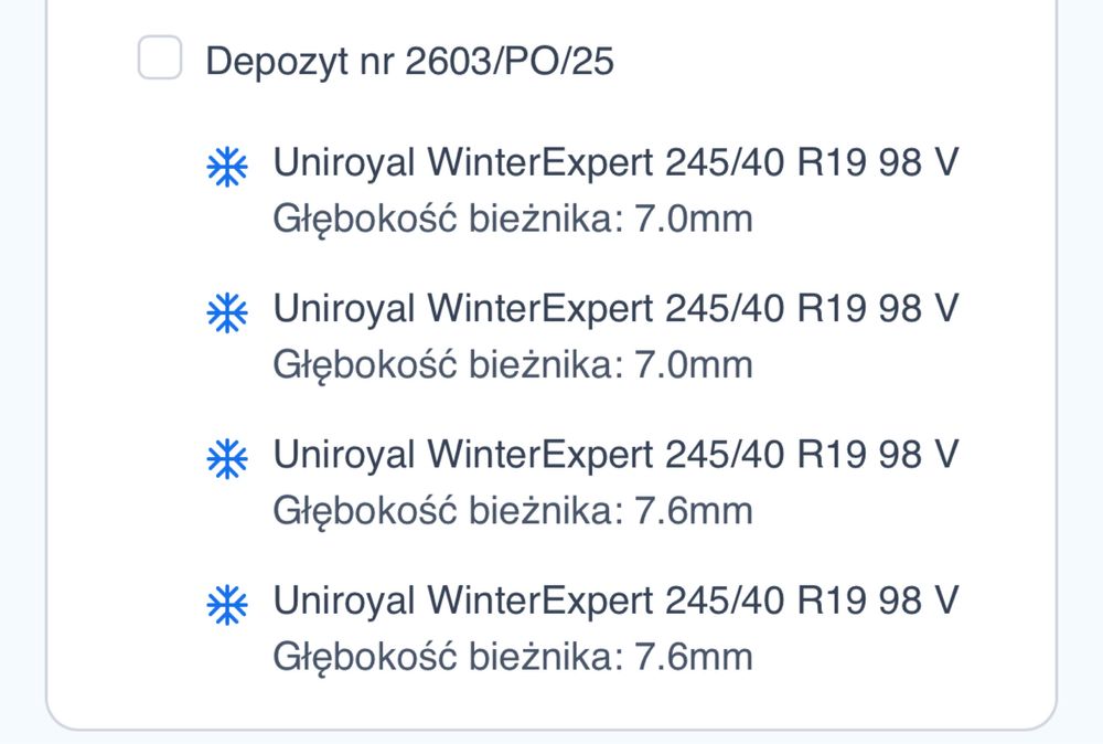 Opony zimowe Uniroyal WinterExpert 245/40 R19 98 V FR