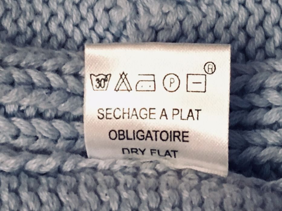 Свитер CYRILLUS, 100% cotton, голубой цвет, 1,65-1,70-рост, б/у