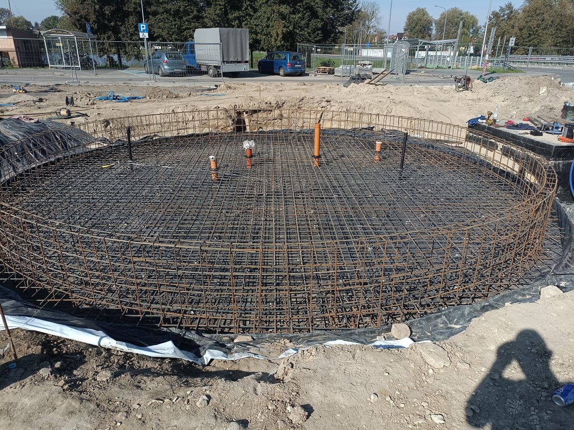 Fundamenty płyty fundamentowe stan zero przyłacza