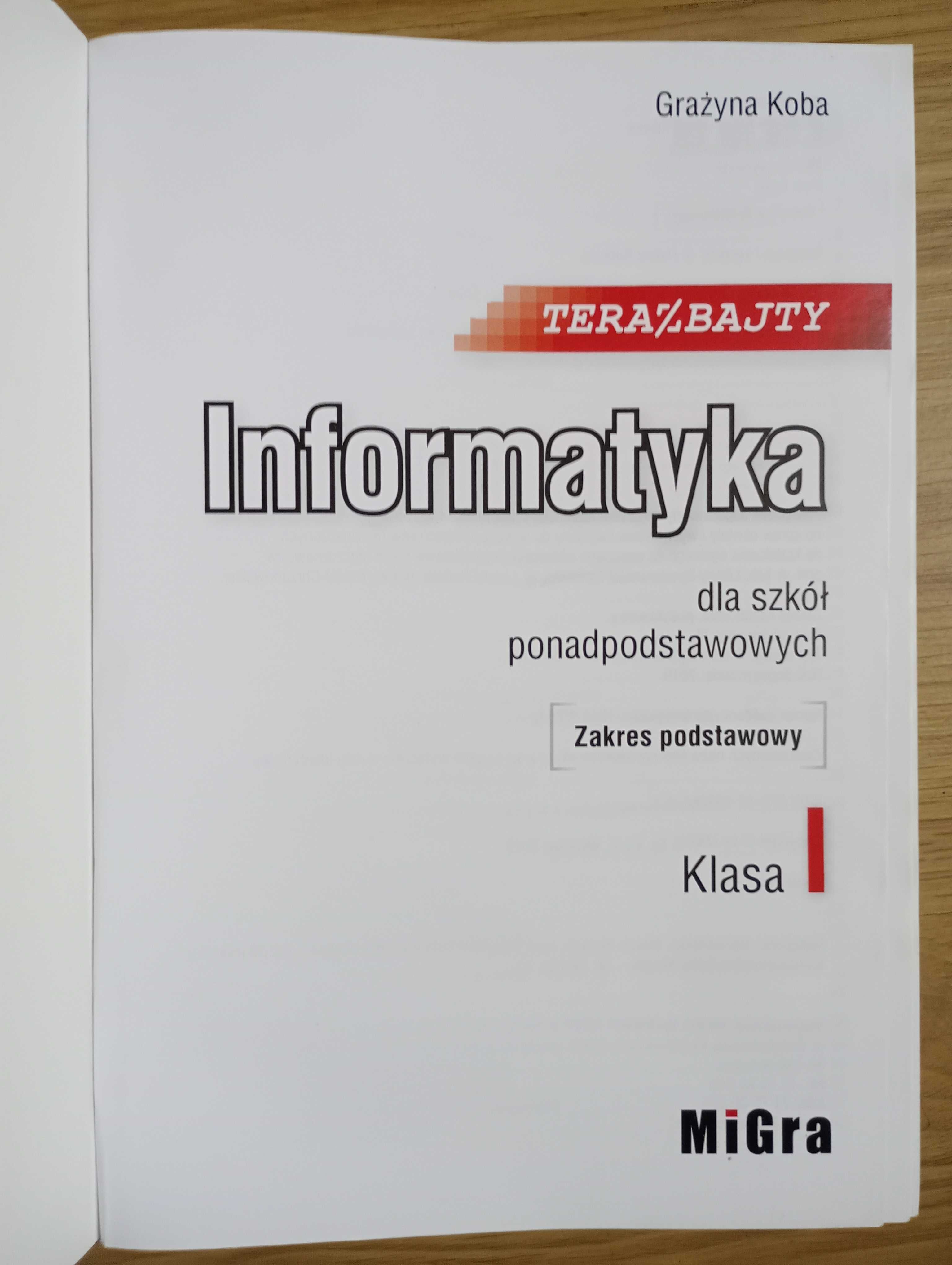 Książka do 1 klasy technikum / liceum