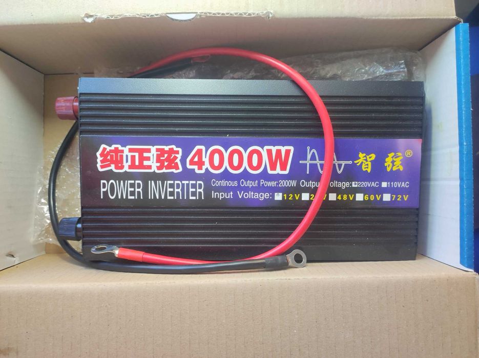 Інвертор напруги Power Inverter 4000W чистий сінус