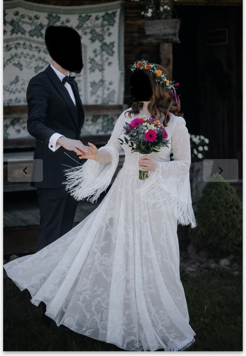 Suknia ślubna boho