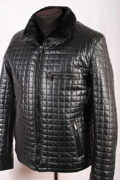 НА МЕХУ Зимняя кожаная куртка мужская НОВЫЕ s m xl 2xl 3xl зимова