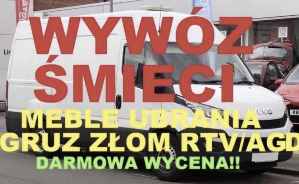 OPROZNIANIE Piwnic Strychów Garaży Mieszkań Domów WYWOZ Śmieci Odpadów