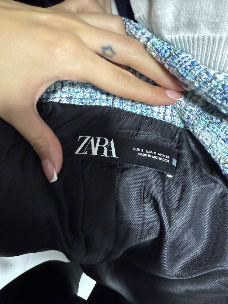 Піджак твідовий zara