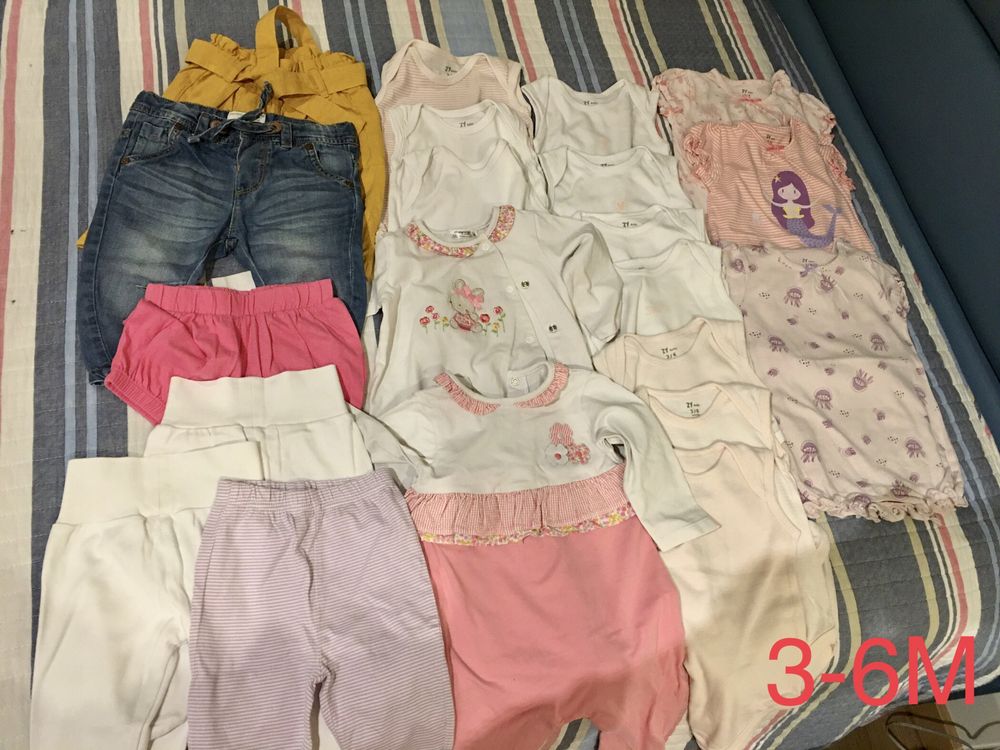 Roupa de bebe 3 a 6 como nova