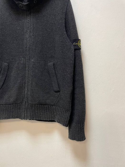 Шерстяное зип худи Stone Island
