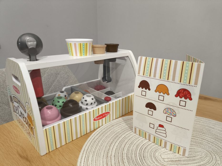 Melissa & Doug Drewniany Zestaw Lodziarnia- używany