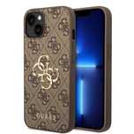 Etui Guess 4G Big Metal Logo Do Iphone 15 Plus - Brązowe