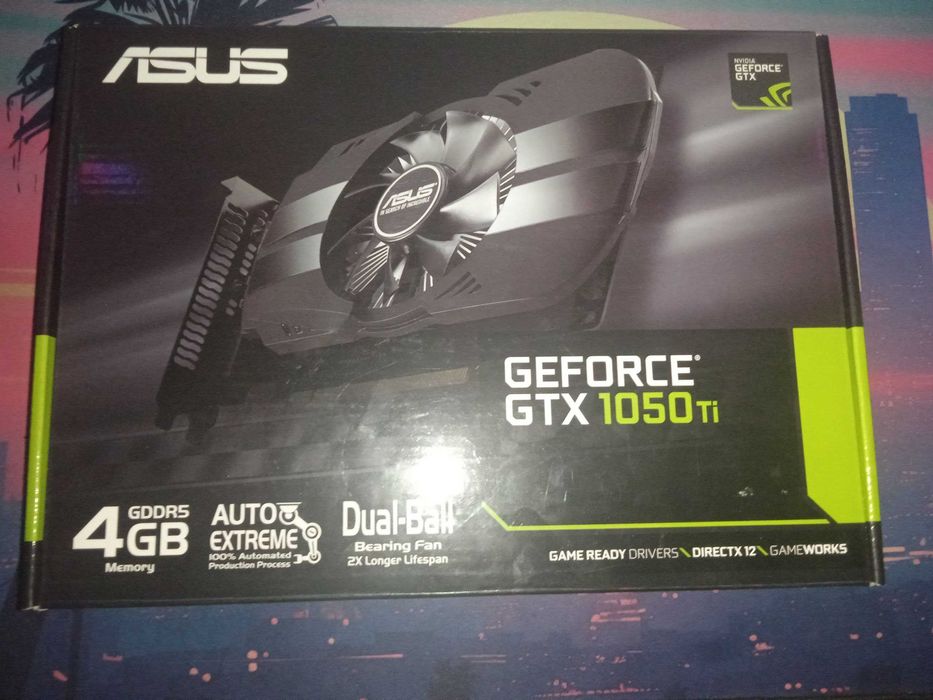 ASUS Phoenix GeForce GTX 1050 Ti с 4 ГБ памяти