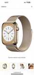 APPLE Watch 8 GPS Cellular 45mm ze stali nierdzewnej kolor złoty
