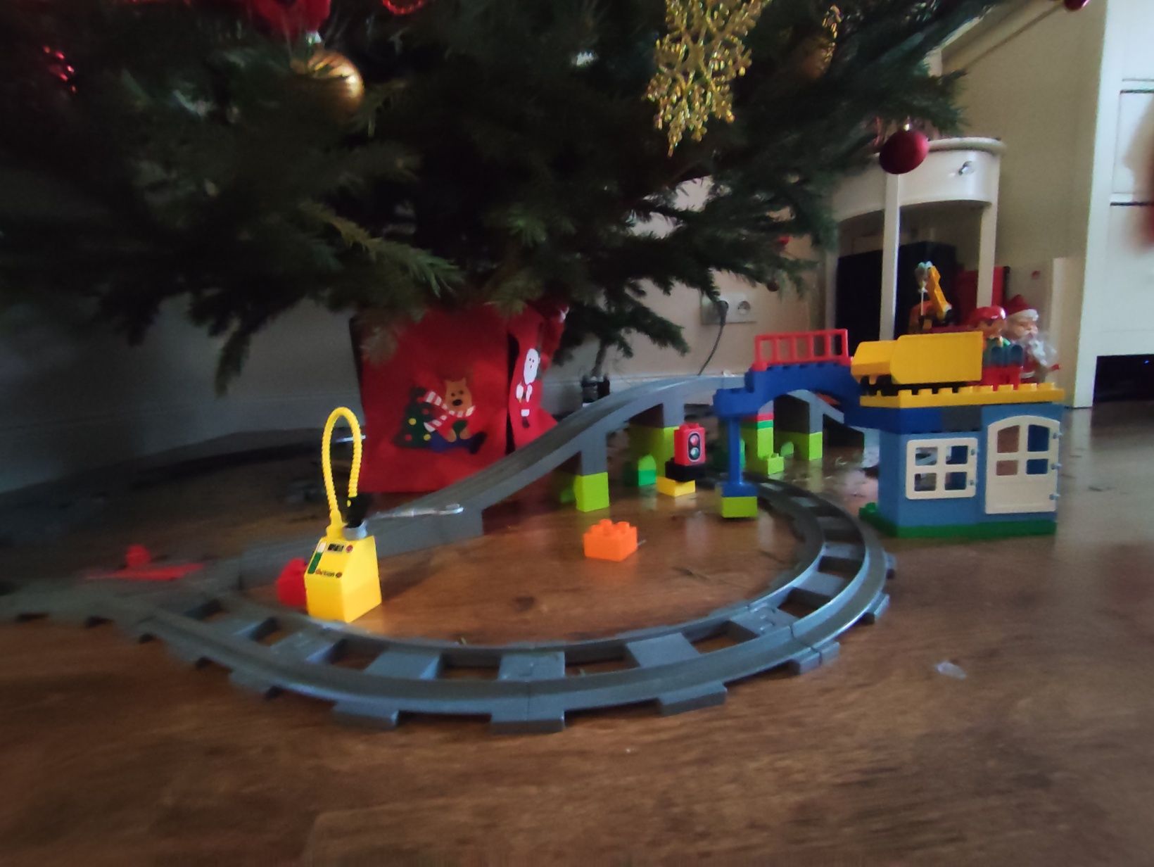 MEGA Zestaw LEGO kolejka z dodatkowymi torami, zwrotnicą itp.