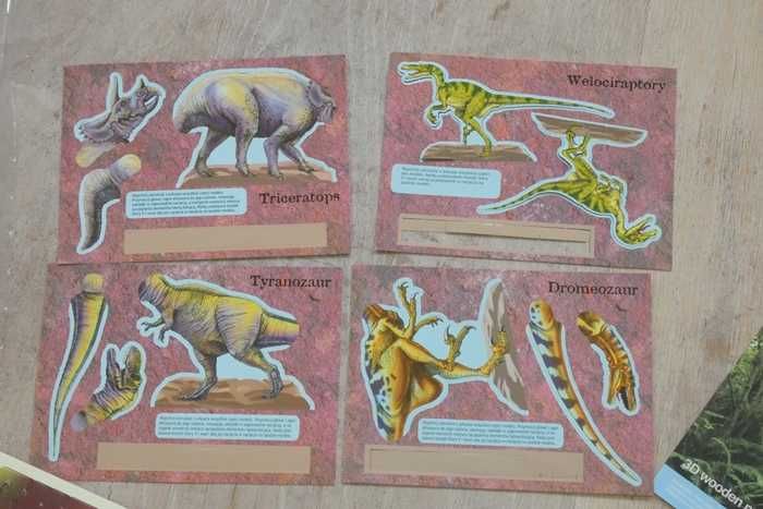 Dinozaury mini figurki "Dino tub" 48szt.,ELC+model do złożenia