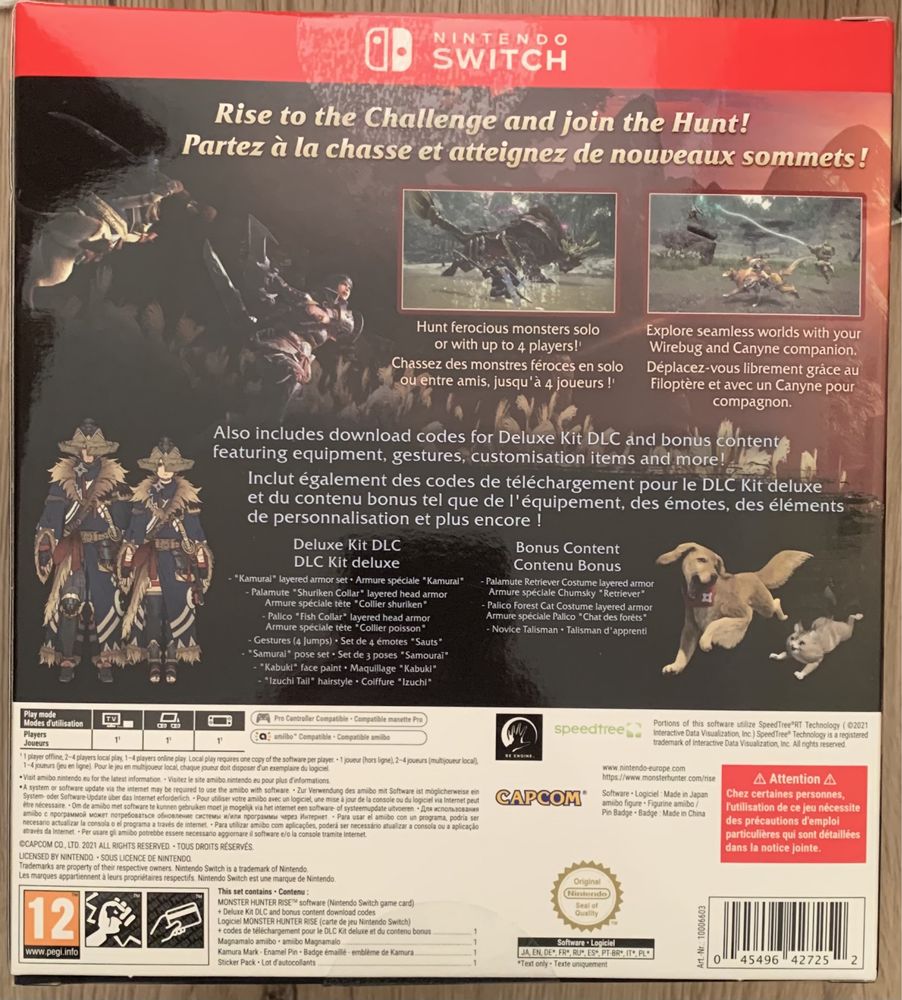Monster Hunter Rise Collectors Edition e steelbook Nintendo Switch