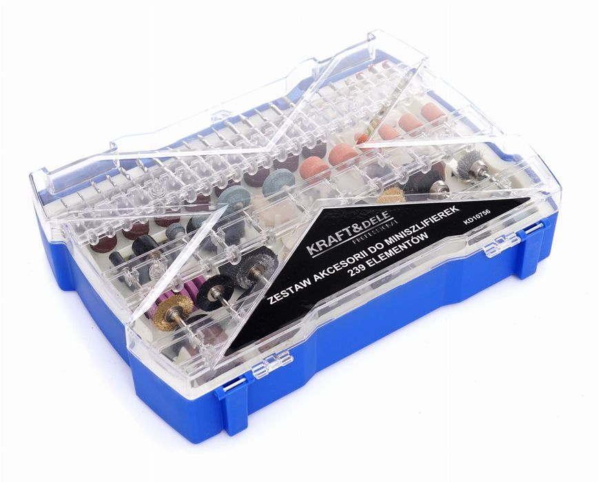 Zestaw akcesorii do miniszlifierek 239el. KD10756