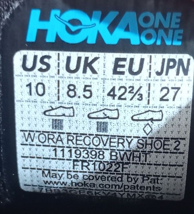 HOKA One Recovery shoe 2 (42р-27.3см) Оригинал