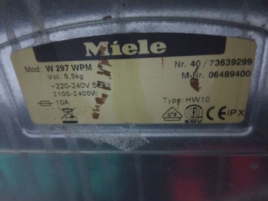 Стиральная машина MIELE W 297 WPM. Б/у из Германии. Код 2021