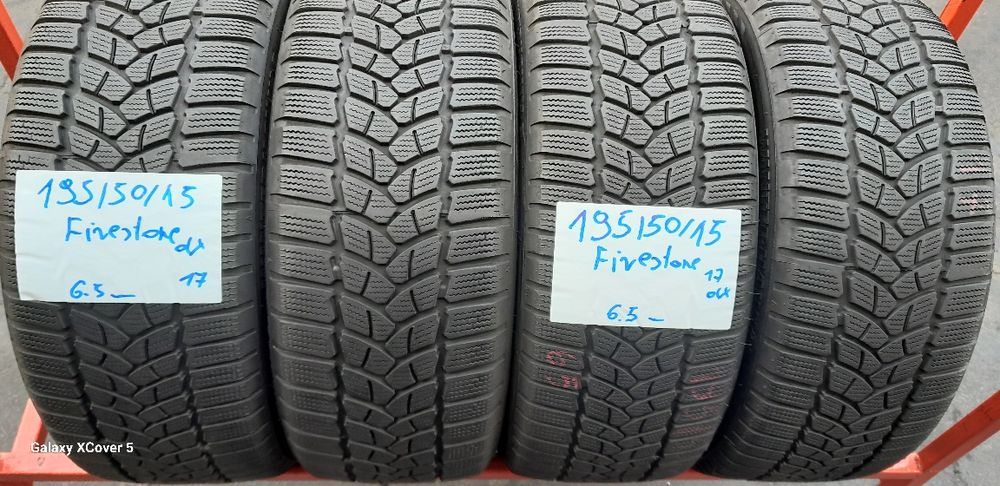 Opony Zimowe 195÷50÷15÷.FIRESTONE.Opony BARDZO ŁADNE.Tylko 360 zł kpl.