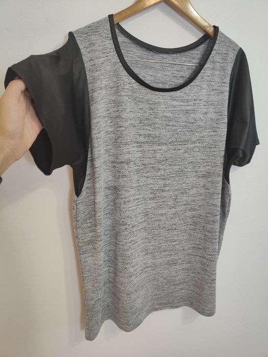 Koszulka Szara  Damska  z Krotkim Rękawem (3 XL)