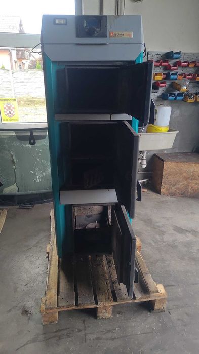 Kocioł piec z podajnikiem Setlans 14kW ekogroszek, komplet