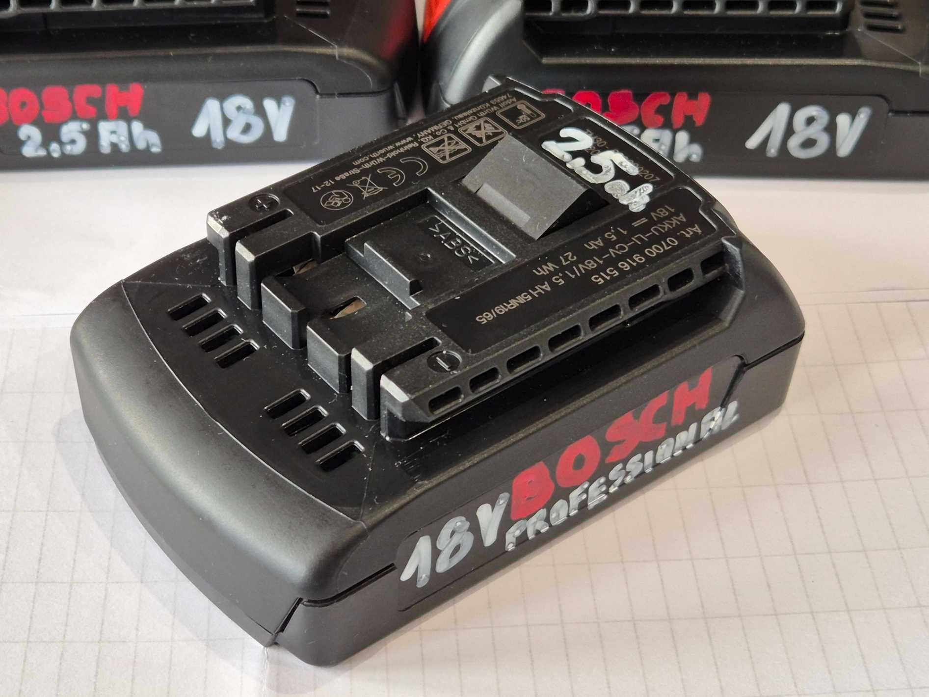 Akumulator bateria Bosch 18 V Li-Ion 2,5 Ah GBA professional