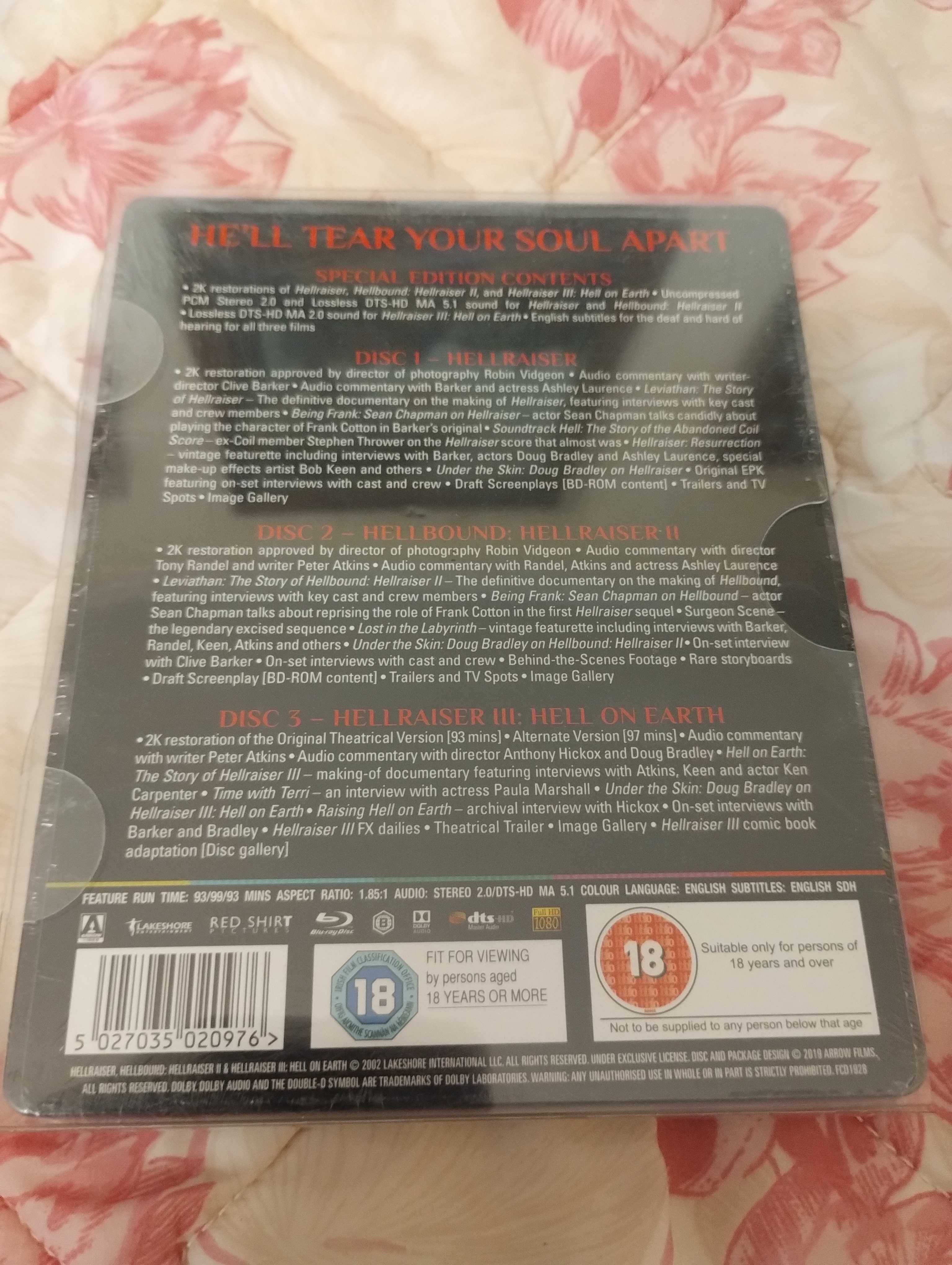 Hellraiser I II III (Arrow BluRay) (folia)
