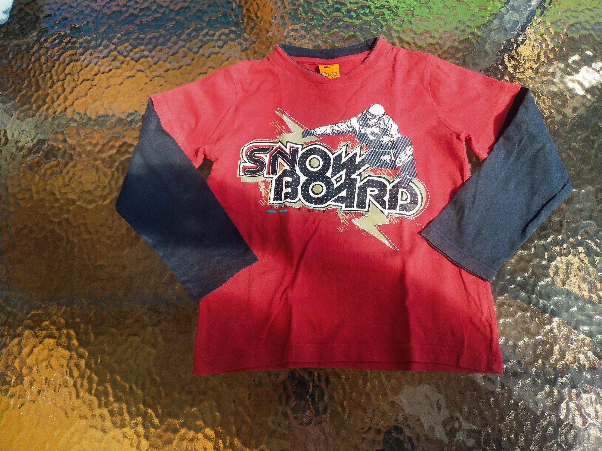 Koszulka chłopięca z długim rękawem snowboard rozmiar 116 4-5 lat