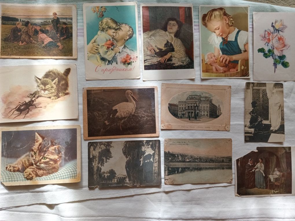 Старые открытки 50х-60х годов